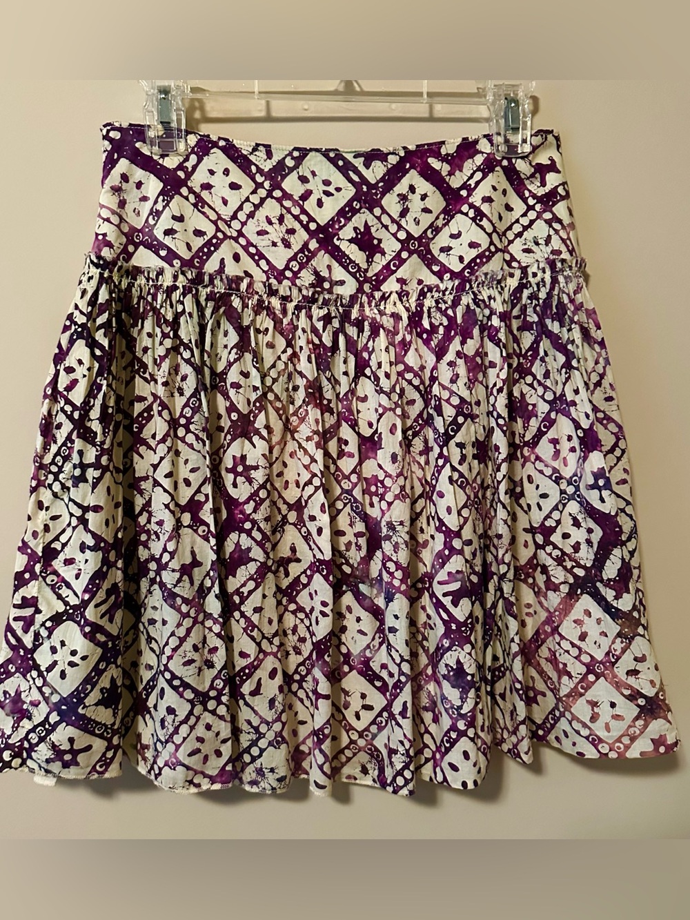 GAP Printed Purple and White Skirt